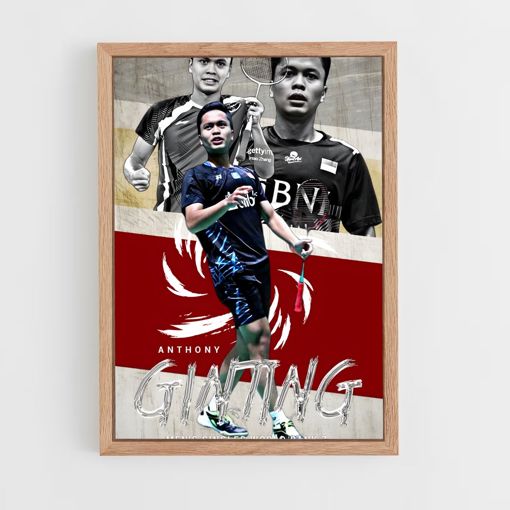 Poster Match de Maîtres – affiche Badminton (vue 4)